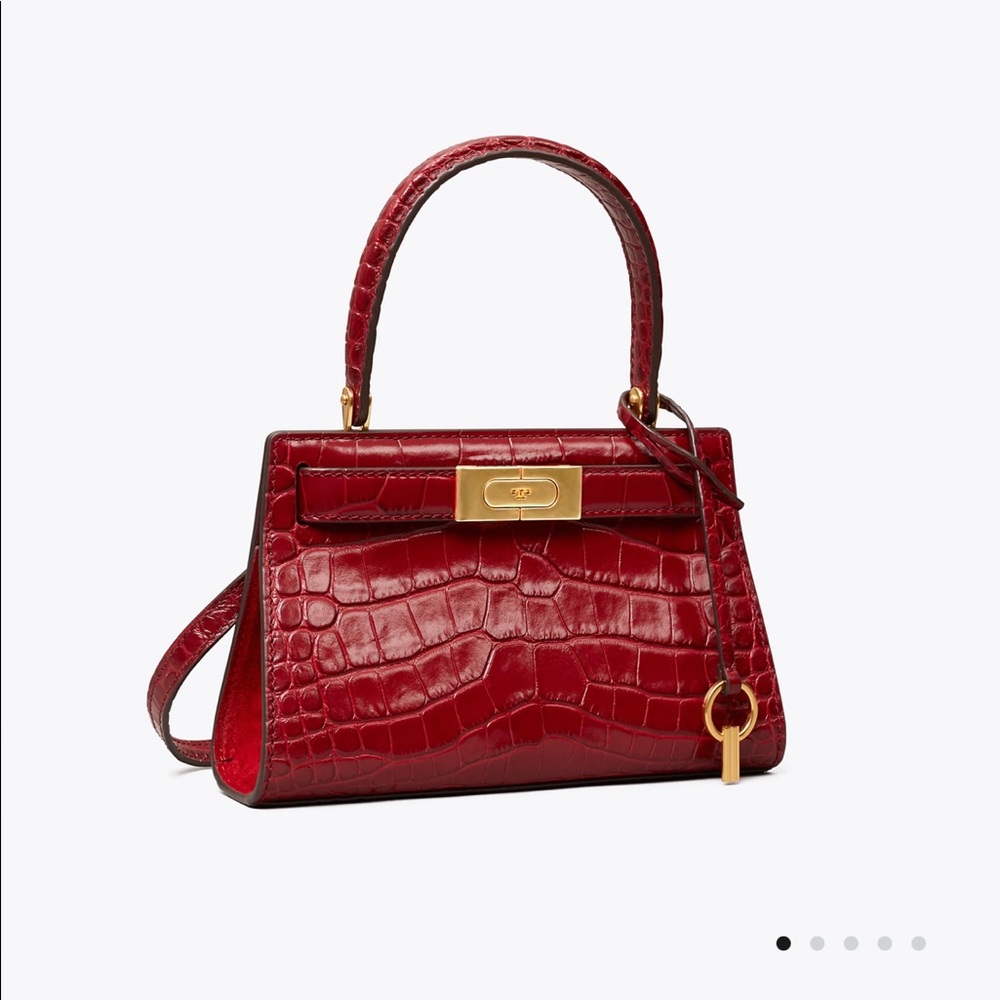Authentic Tory Burch Lee Radziwill Petite Bag Roma Red